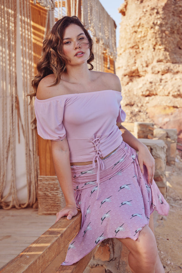 S25 J&A Birds 8185 Skirt Pyjama